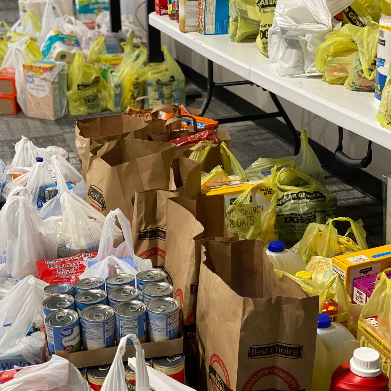 Applied Connective support local food banks view
