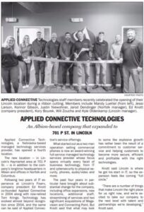Applied Connective Technologies Expanded Into Lincoln View
